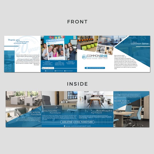 Brochure double gate design for commonsense