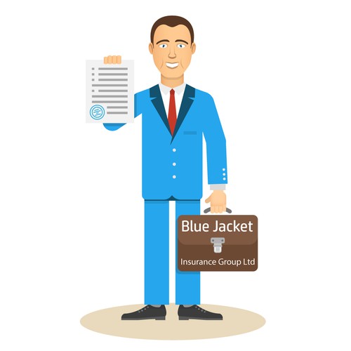 Logo concept for Blue Jacket Insurance Group Ltd