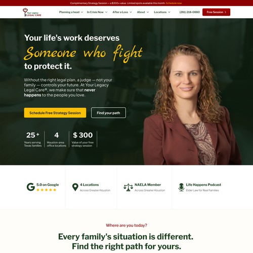 Law Landing Page