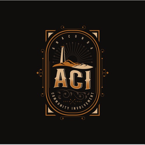 Vintage Logo reflecting youth and adventure in mountains of Montana
