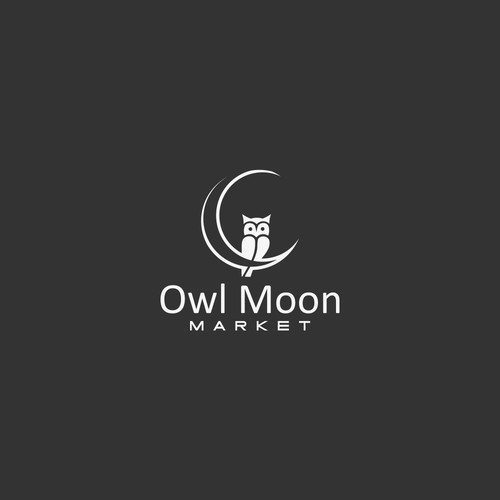Need a knockout Owl and Moon idea for a logo.