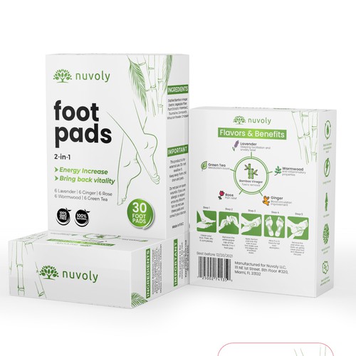 Appealing Packaging box for Detox foot pads