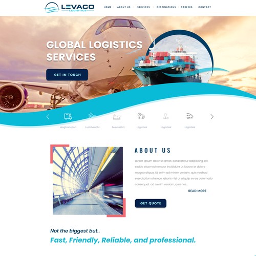 Global Logistics company web design