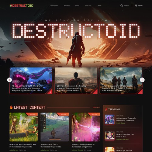 Gamified web page