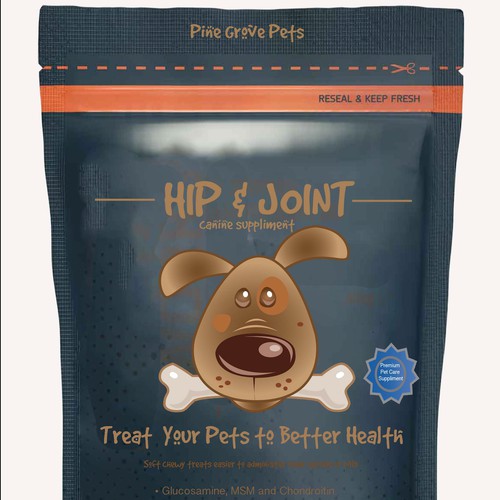 Stand Up Pouch Design for Pet Treats