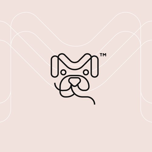 M dog Logo