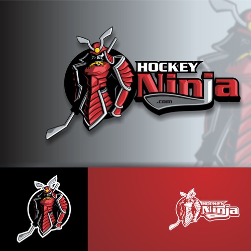 Create an iconic logo for hockeyninja.com