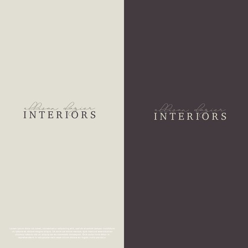Allison Dozier Interiors Logo Concept