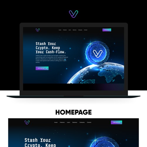 vield landing page design