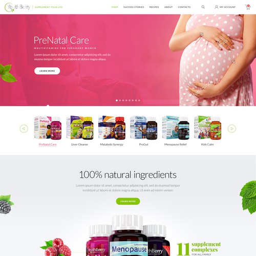 Dietary supplements website