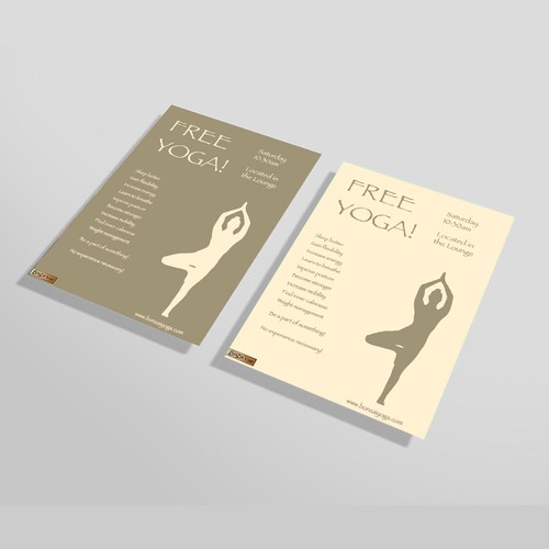 free yoga flyer design