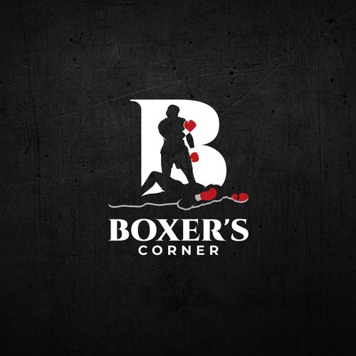 Strong and iconic logo design entry for Boxer's Corner