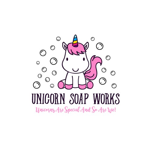 Rejected logo for Unicorn Soap Works