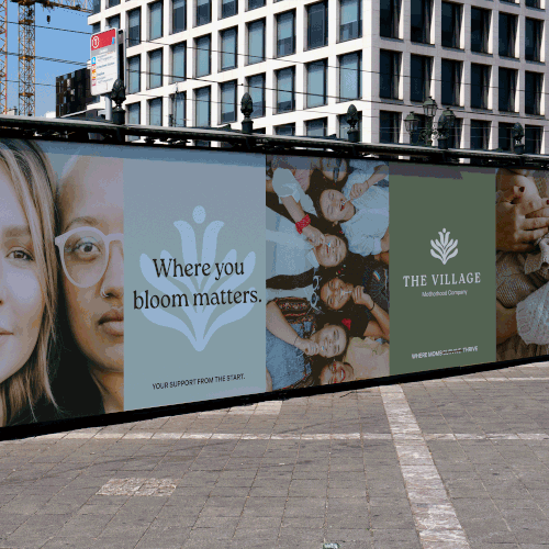 Brand strategy and identity for mother support group.
