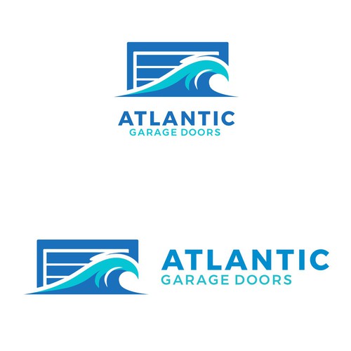 Modern Logo Design Garage Doors Service