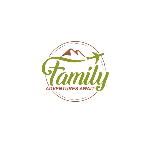 logo design for family adventures await travel