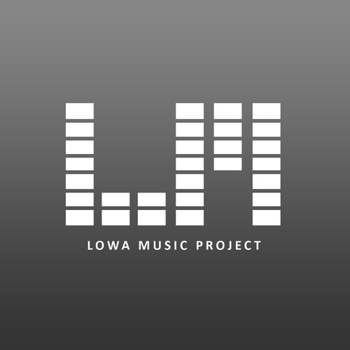 Create a logo for an Iowa nonprofit celebrating live music (folk, blues, roots) and community