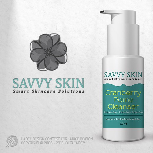 Savvy Skin Product Label