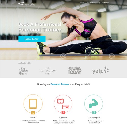 Personal Training Services. WIREFRAME and CONTENT provided =)