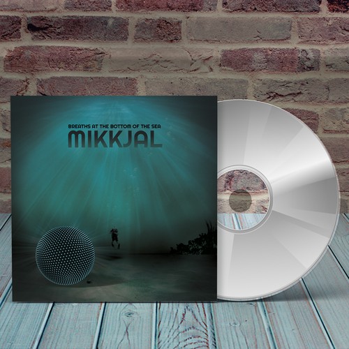 cd mockup album cover design