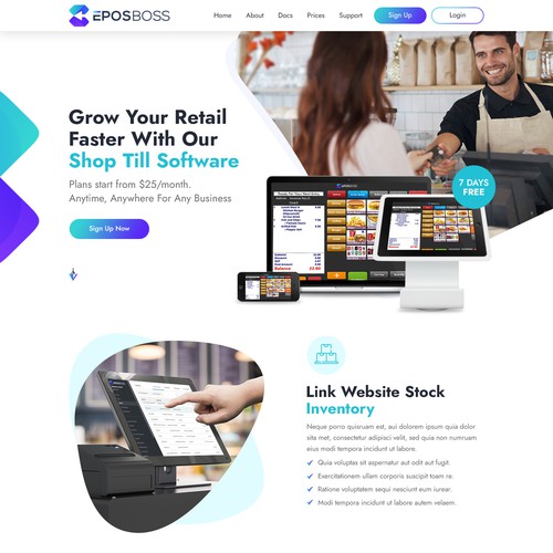 POS Software Website Design