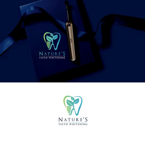 Natures Teeth Whitening Logo Design 