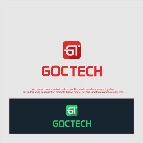 flat logo for Goctech technology 