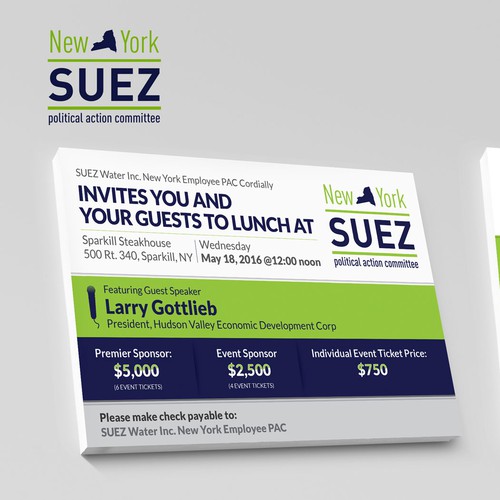 New York Suez Invitation Design