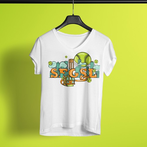 Illustrated T-Shirt Design for SFGSL