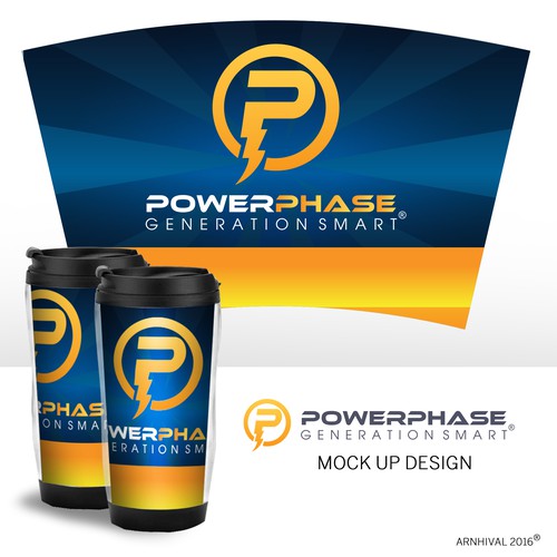 Design label for Powerphase tumbler