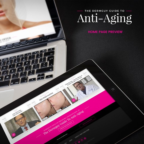 Website design for The Guide to Anti-Aging