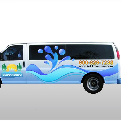 River Rafting Van Wrap