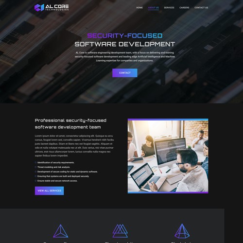 Innovative software development and security website design