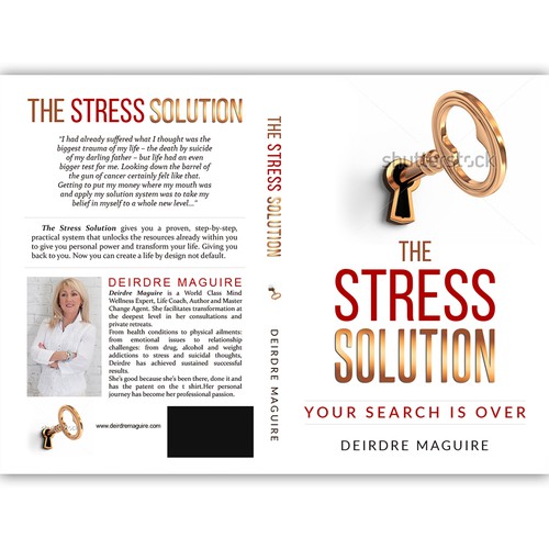 Book cover for a book about overcoming the stress in life.