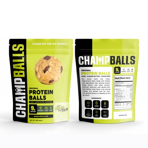 ChampBalls Packaging Design