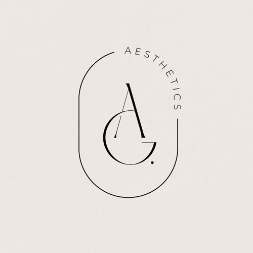 Monogramm logo for AG AESTHETICS