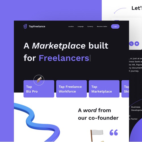 Tapfreelance Website Design