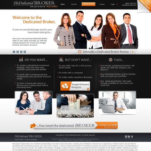 Website design for the dedicated broker