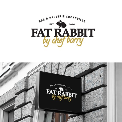 Vintage Style Logo Design for Upscale Restaurant