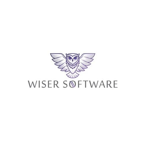 Elegant owl logo