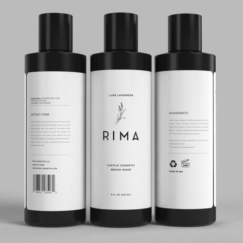RIMA Label Design / 3D Render