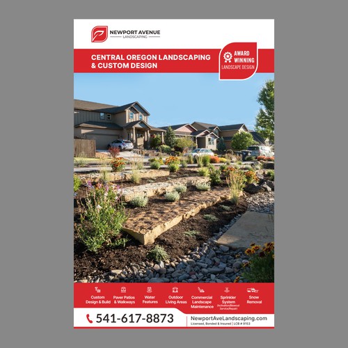 Real Estate Landscaping flyer Print Newspaper publication ad