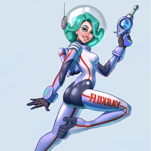 Space Girl Illustration