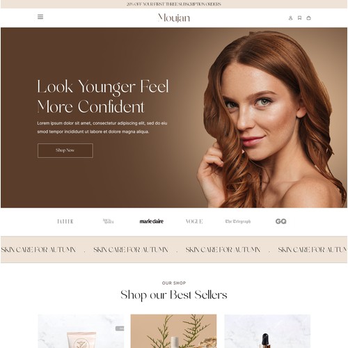 Website Design for a Beauty Brand