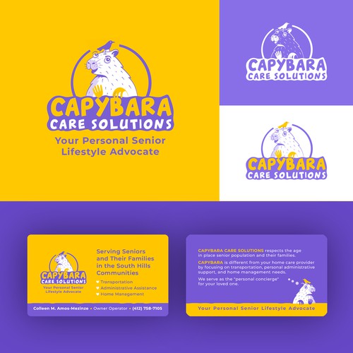 Logo and Business Card for senior care services