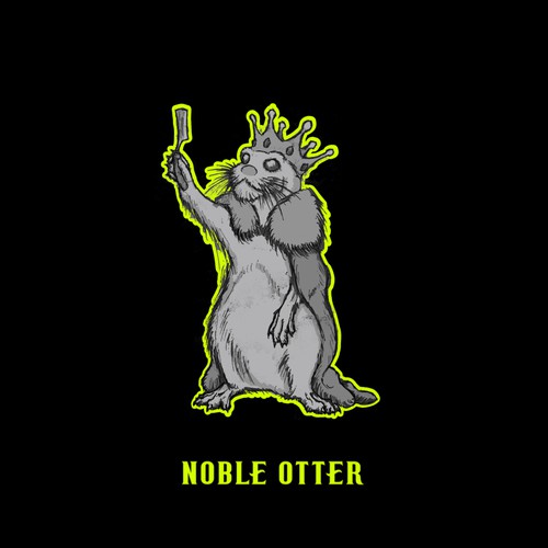 Noble Otter T-Shirt Design