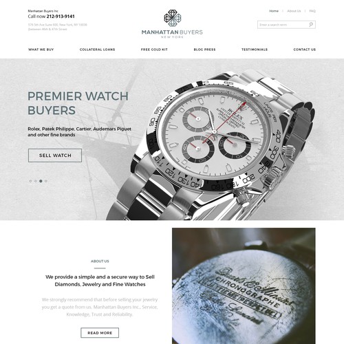 Create a website design focused on Luxury and Conversions