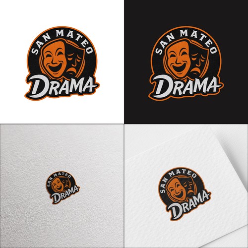 San Mateo Drama – Modern Emblem Logo Design