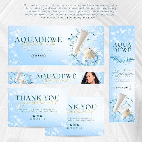Aquadewé | Web Banners & Brand Assets
