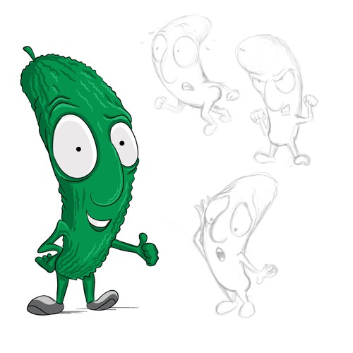 Fun Pickle Mascot